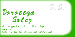 dorottya solcz business card